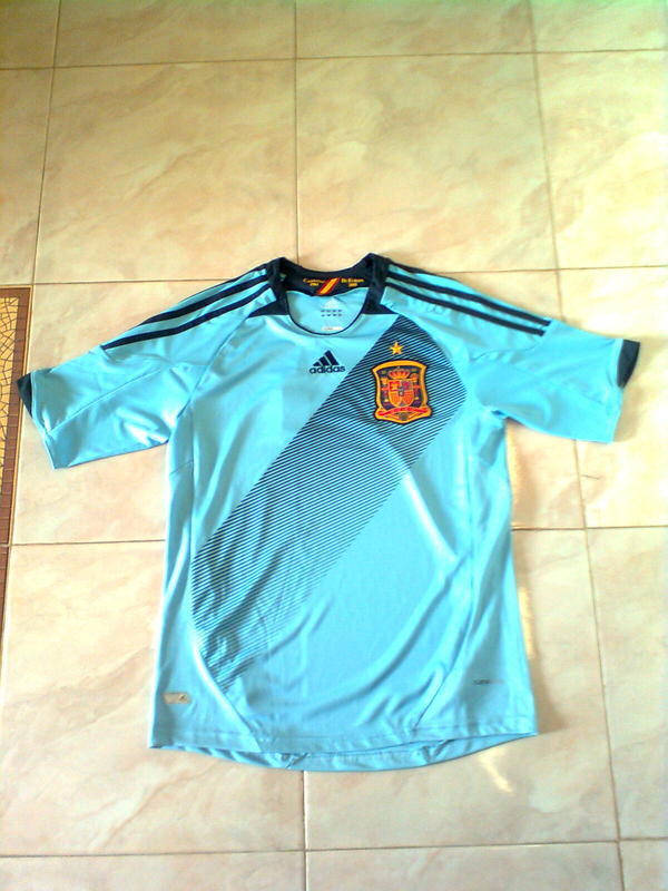 Lelang Jersey Spanyol Away Euro 2012 Grade Ori