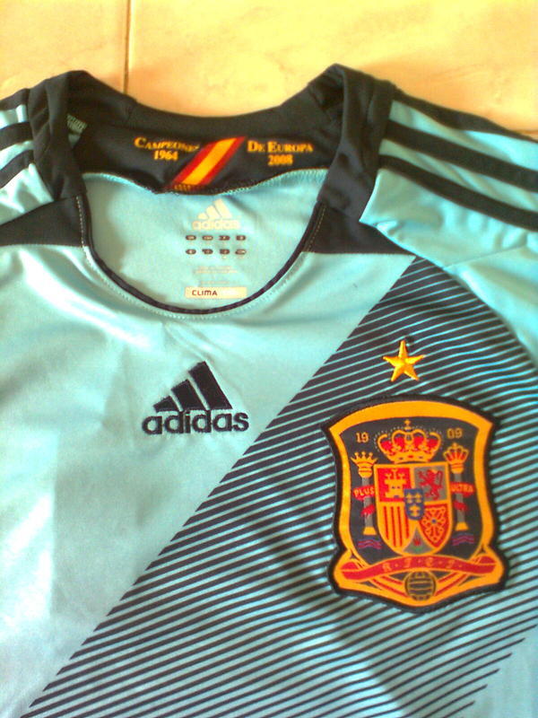 Lelang Jersey Spanyol Away Euro 2012 Grade Ori
