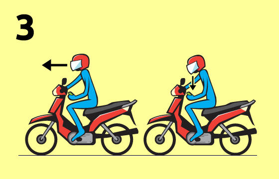 Cara Ngetik SMS Sambil Nyetir Motor ,,,