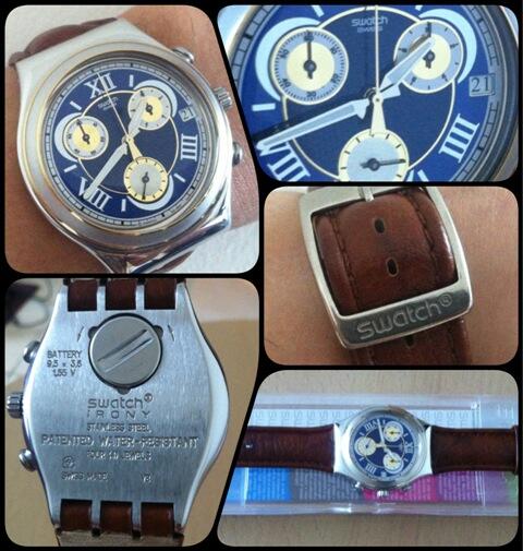 Terjual Jual jam tangan Swatch Irony Chrono original 