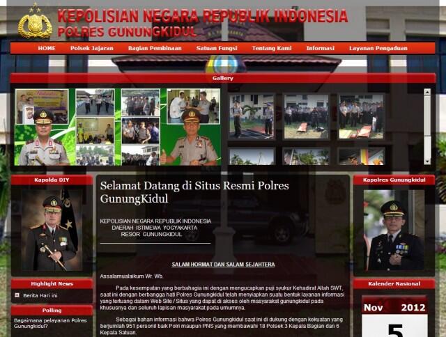 Anonymous Indonesia Serang Website Polres Gunungkidul