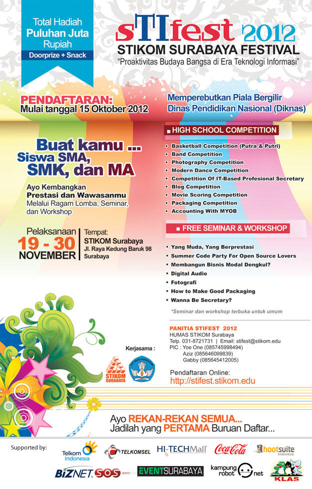 Lomba dan seminar STIKOM Surabaya Festifal