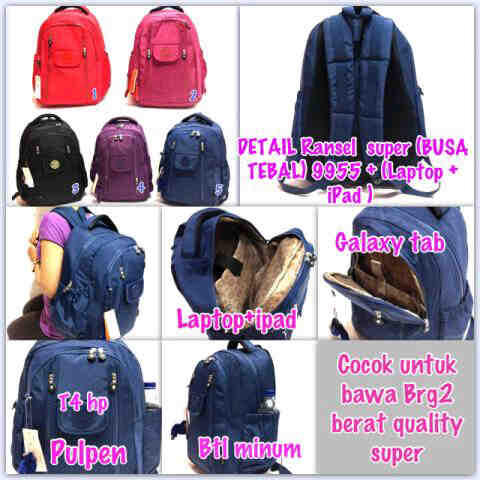 KIPLING SUPER KW super 9955 + tempat laptop