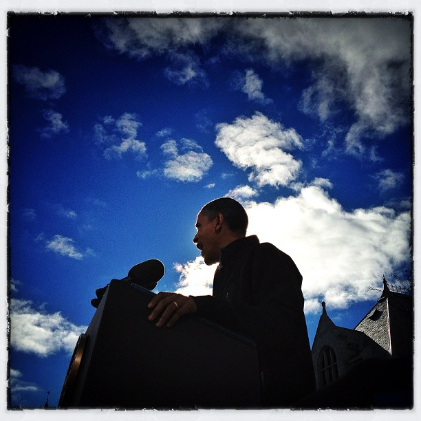 Kampanye BarackObama yang di abadikan di instagaram (pict)