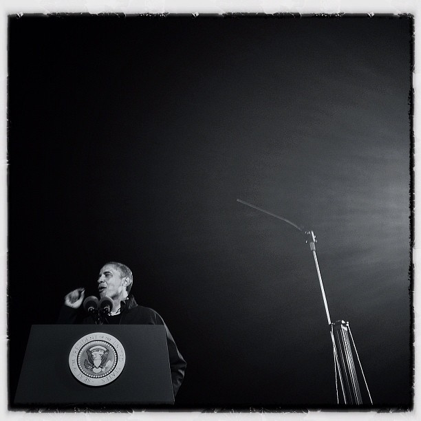 Kampanye BarackObama yang di abadikan di instagaram (pict)