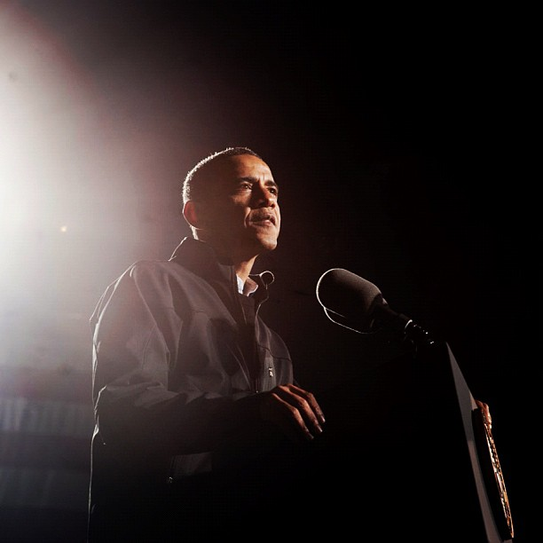 Kampanye BarackObama yang di abadikan di instagaram (pict)