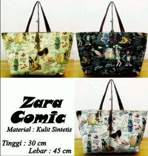 Ready Stock Tas Zara Comic & WeBe Comic MurMer Bandung Buruan Stock Terbatas