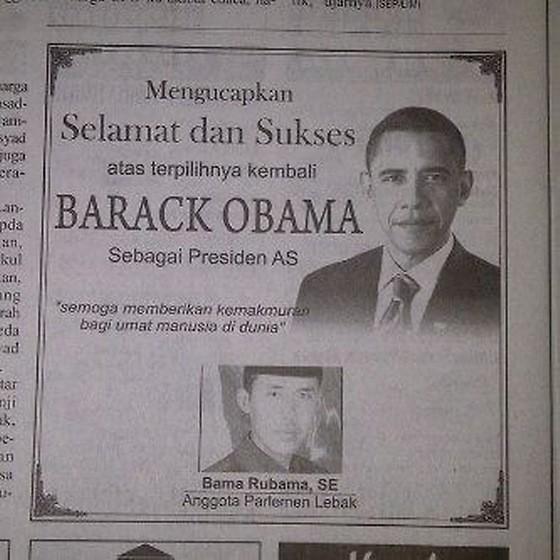 Reaksi Para Tokoh atas Kemenangan Obama