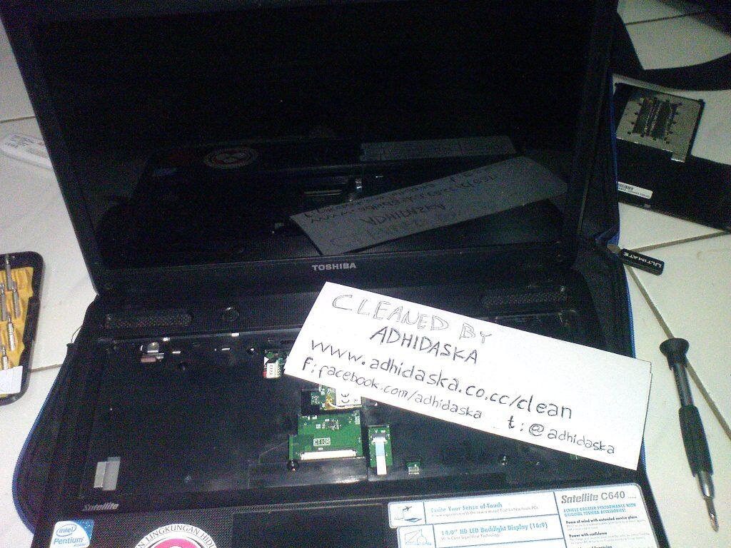 foto dan testimoni cleaning laptop by adhidaska