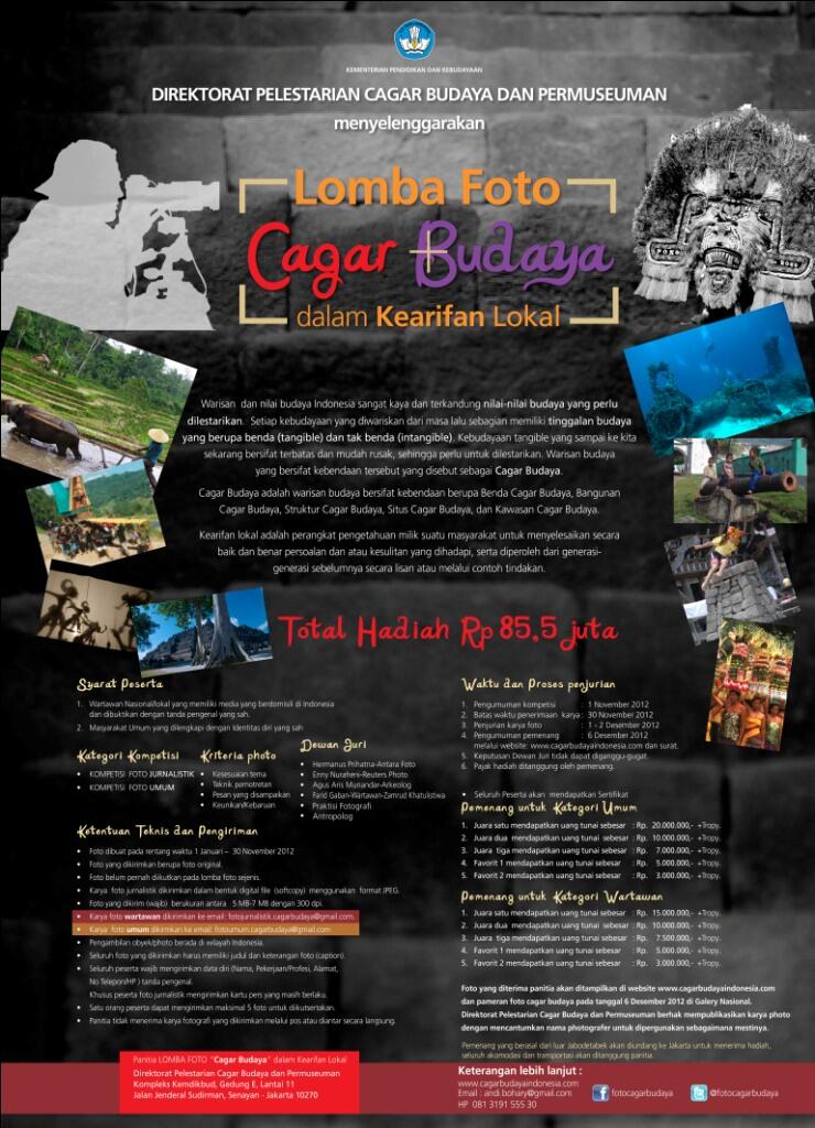 Lomba Foto &quot;Cagar Budaya dalam Kearifan Lokal 2012&quot;