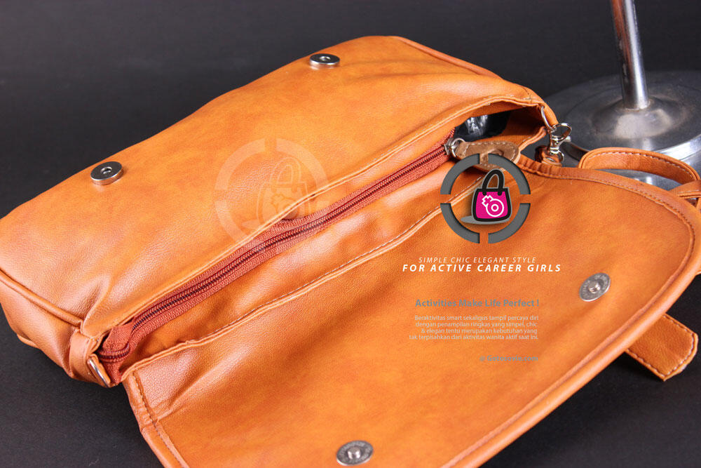 Tas Jalan keren dan modis warna pumpkin orange