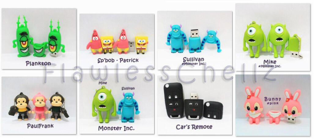 Terjual Jual OBRAL Flashdisk Kartun Lucu/Imut Murah Meriah 