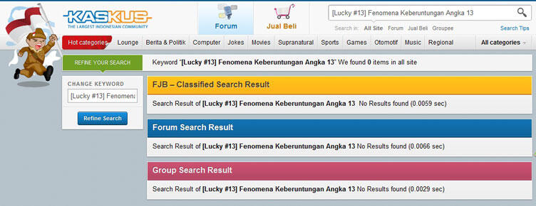 &#91;Lucky #13&#93; Fenomena Keberuntungan Angka 13 &#91;Serba 13&#93;