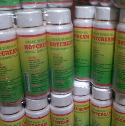 Distributor HOT CREAM Sereh Oil Meresap Sampai Tulang, Tidak Lengket Termurah Grosir