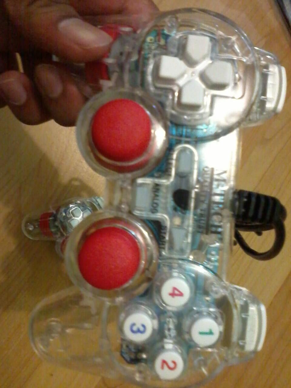 (WTS) joystick m-tech double transparan