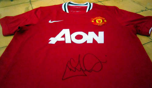Jual Jersey Manchester United Tanda Tangan Asli Andrew 'Andy' Cole