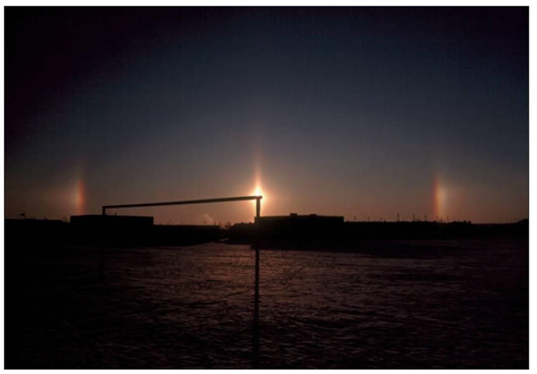 Fenomena matahari karena efek atmosfer