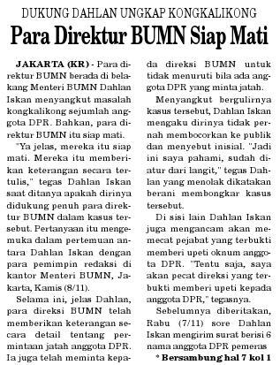 {berita lucu} para direktur BUMN siap mati..........