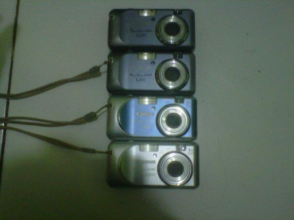 Dijual camera digital cannon tipe a410 3,2mega pixel tipe a430 4,0 mega pisel 4buah