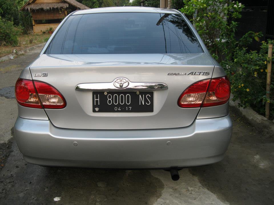 Altis Tipe G 2001 Manual