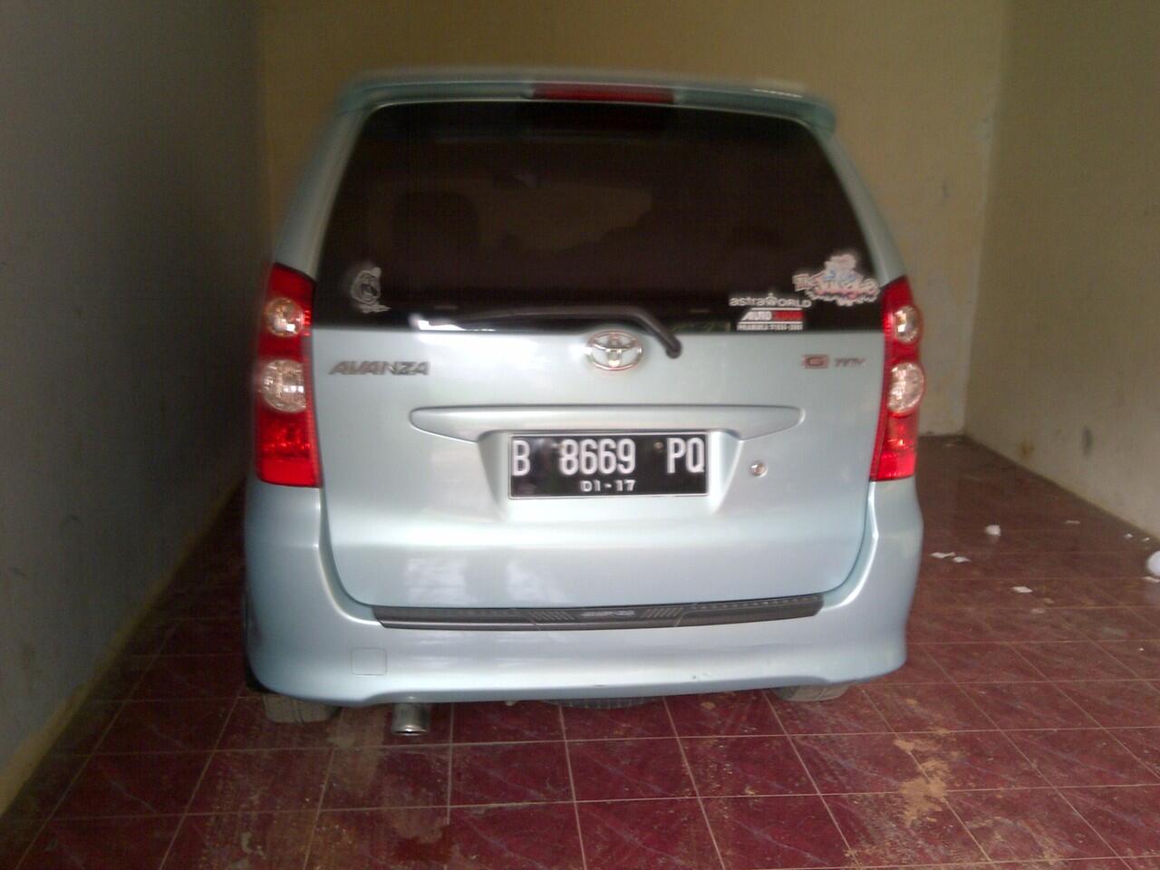 TOYOTA AVANZA TYPE G 2007