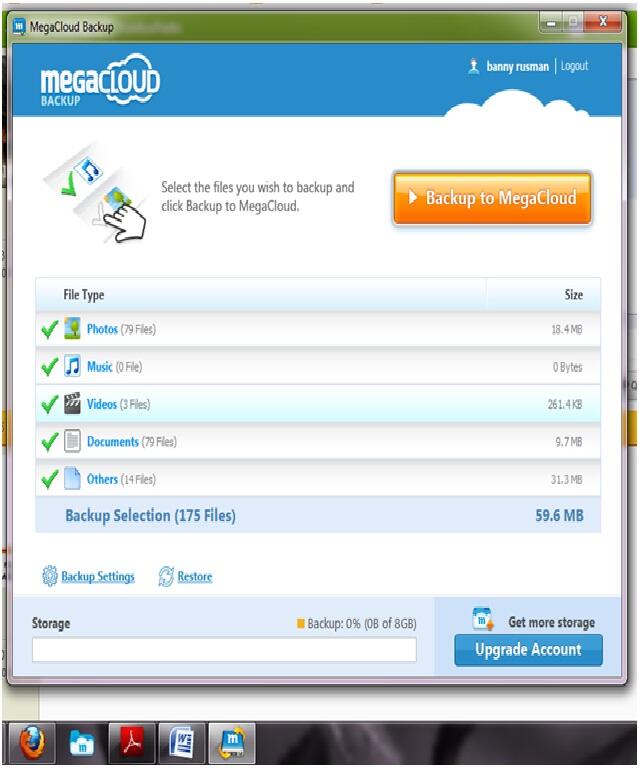 gratis +5ijo" setiap register di megacloud dan gratis 8gb storage online