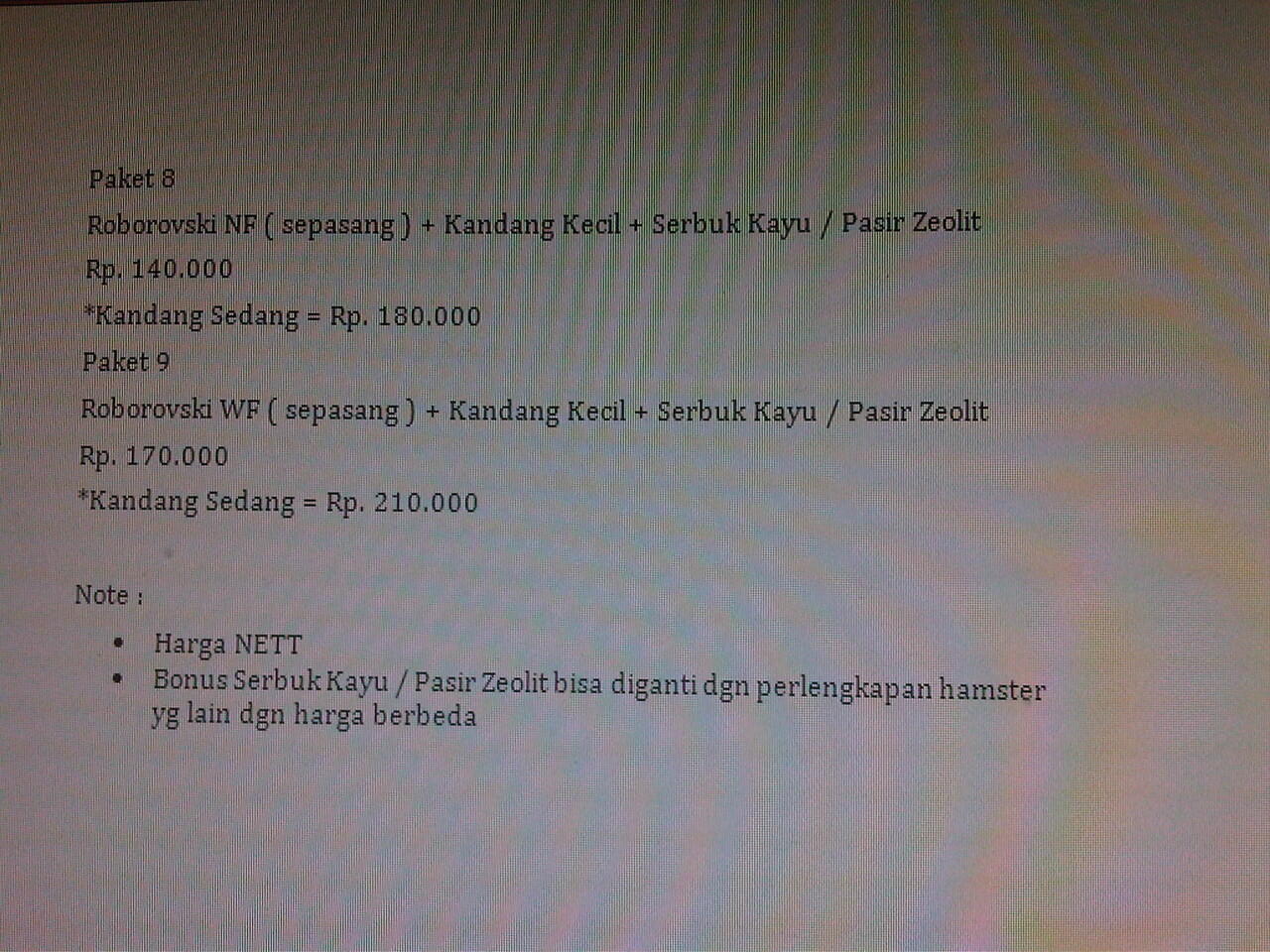 Paket Hamster Murahh !!
