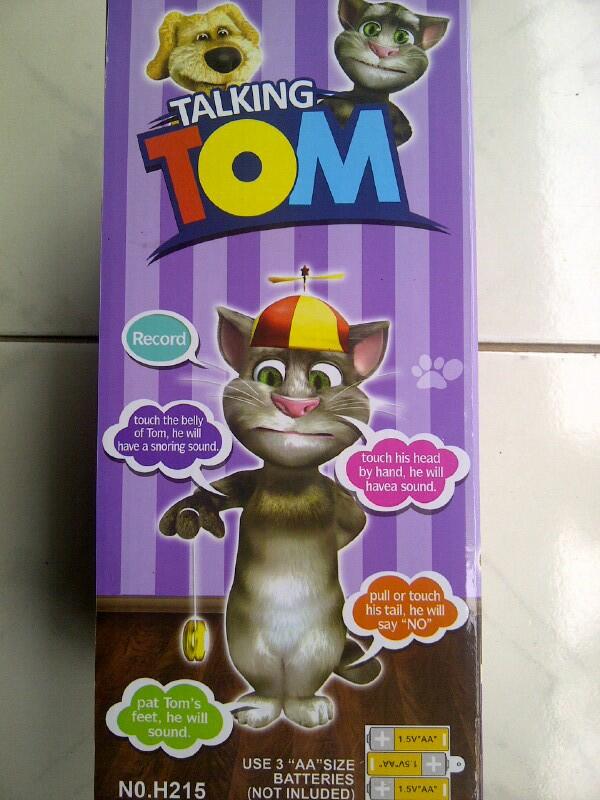 Terjual boneka kucing bisa tiru suara kita / TALKING TOM2  KASKUS