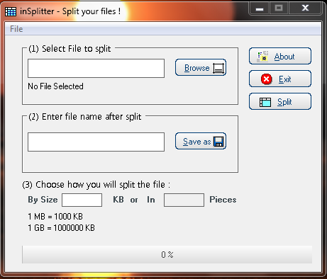 inSplitter Files - File Splitter Indonesia