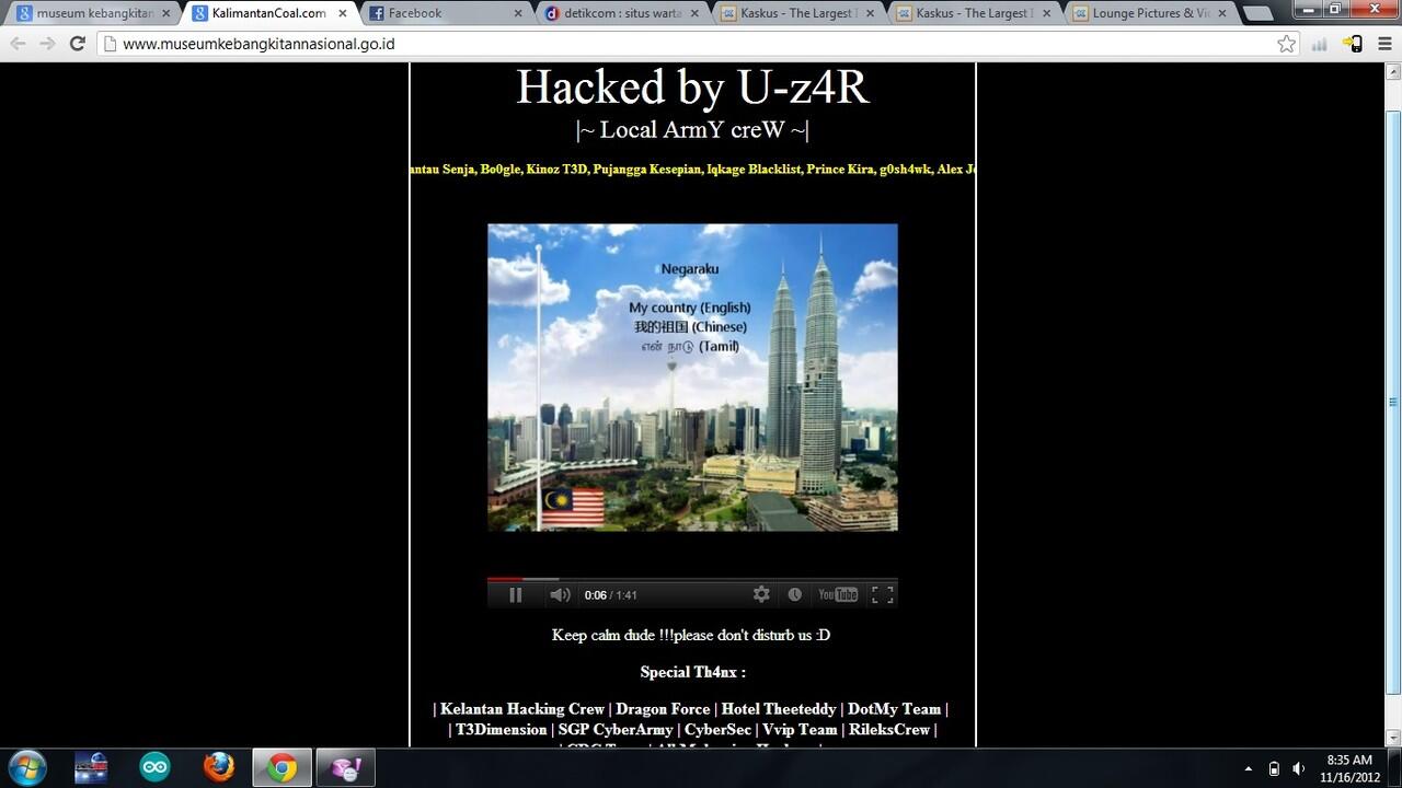 SITES KEBANG KITAN NASIONAL DI HACK MALINGSIA
