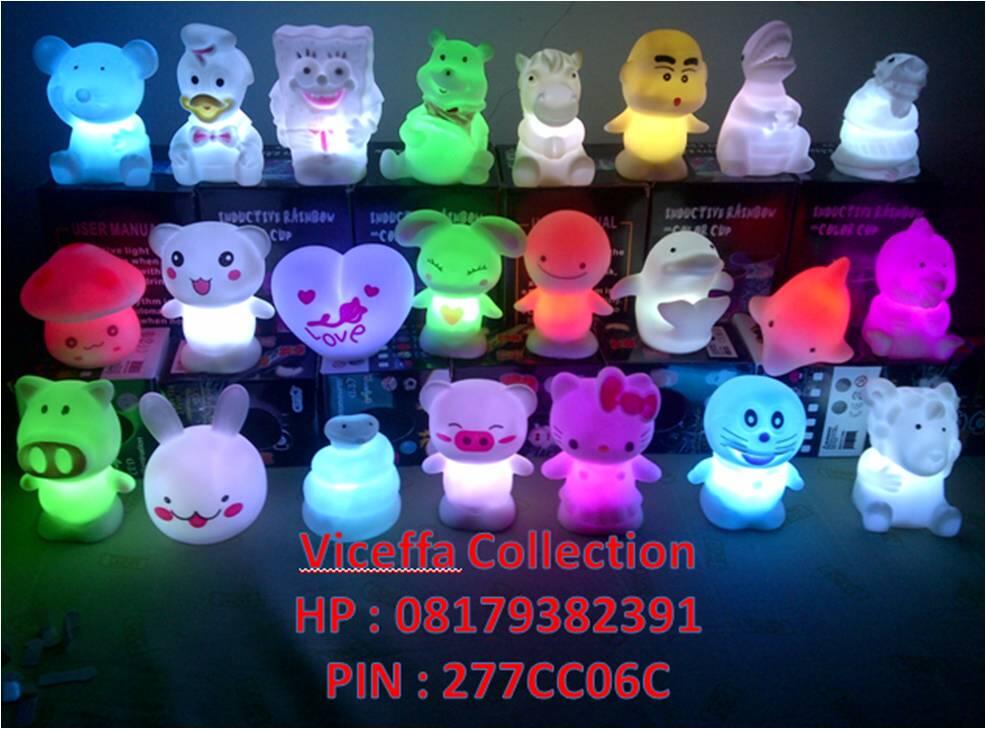JUAL LAMPU HEWEI BERUBAH 7 WARNA SPONGEBOB HELLOKITY DONALD SHIO HEWAN GROSIR ECER