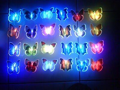JUAL LAMPU KUPU BUTERFLY LAMP BERUBAH WARNA GROSIR ECER RESELLER MURAH CINA DROPSHIP