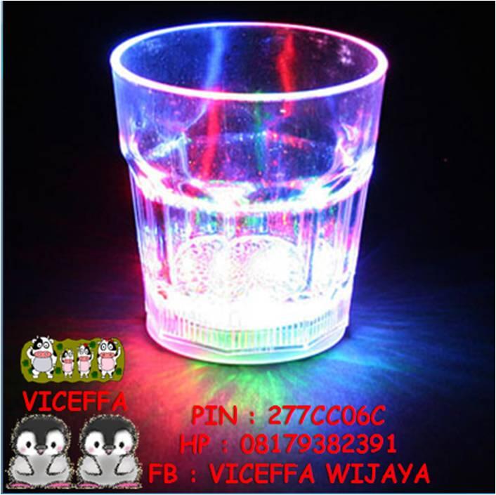 Jual gelas led nyala sensor air unik berubah warna reseller grosir ecer dropship cina