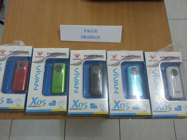 cuci gudang powerbank VIVAN X05 termurah dikaskus... ada 1000pc ready stok.....