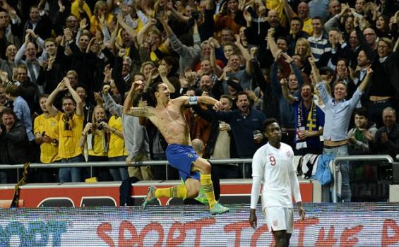 GOL SEPANJANG MASA "Ibrahimovic" SWEDIA 4 - 2 ENGLAND