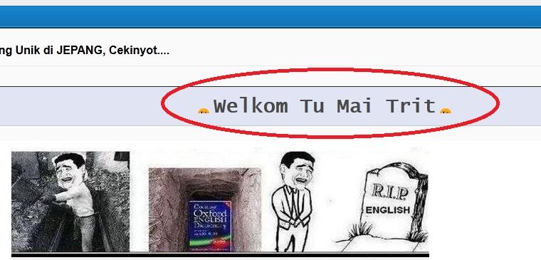 R.I.P English, Turut berduka cita #bitchplease