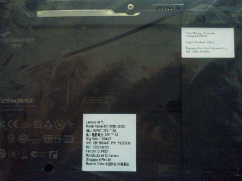 LAPTOP GAMING LENOVO G475 NEW SEMARANG