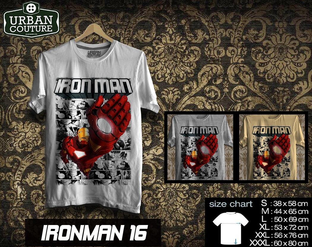 T-SHIRT KAOS DISRO SUPERHEROES (X-MAN SUPERMAN SPIDERMAN BATMAN IRONMAN ) READY STOCK