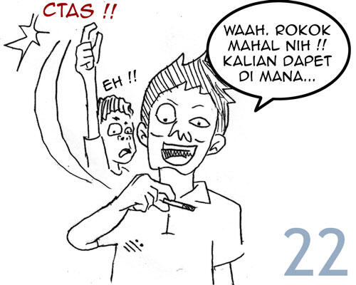 komik hukuman bagi perokok &amp; tukang ngaret ngakak