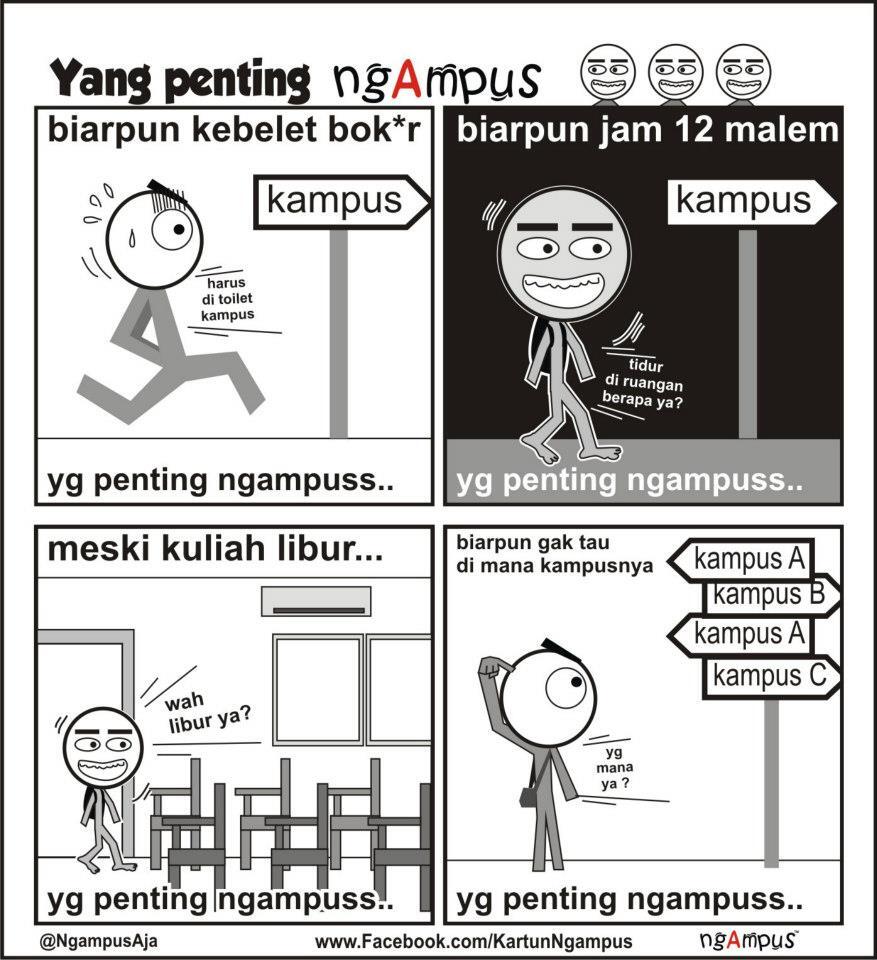 ngakak gan, apapun rintangannya yang penting ngampus