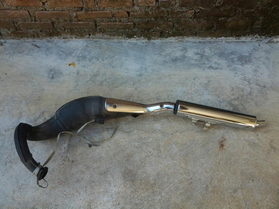 dijual knalpot original ninja r mulus abis