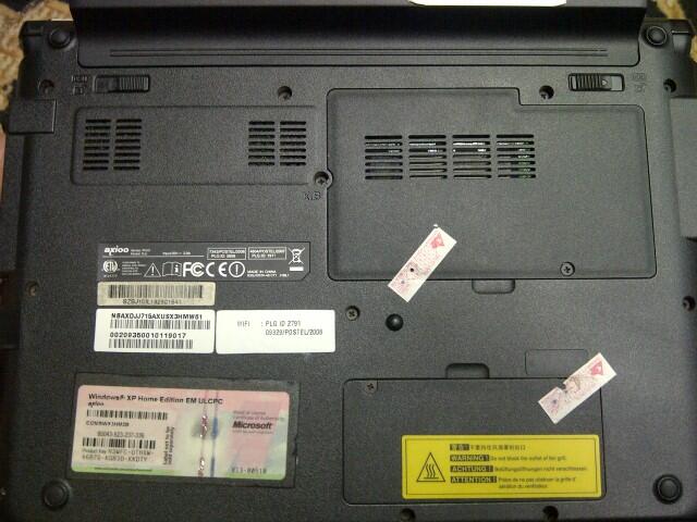 Laptop Notebook AXIO PICO DJJ 1,6GHz 250GB cuma 1,5