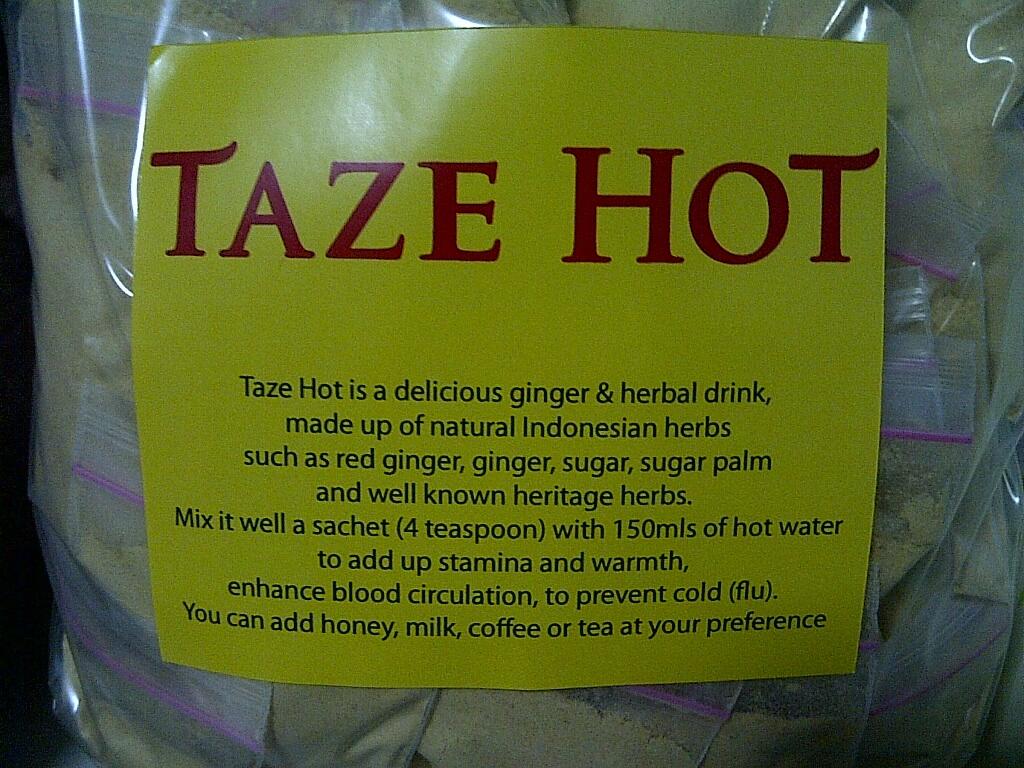 TazeHot Ginger Drink (minuman Jahe segar)