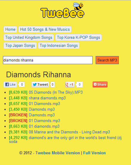 Tweebe.com (Situs Downlad Lagu Paling Gampang Sedunia)