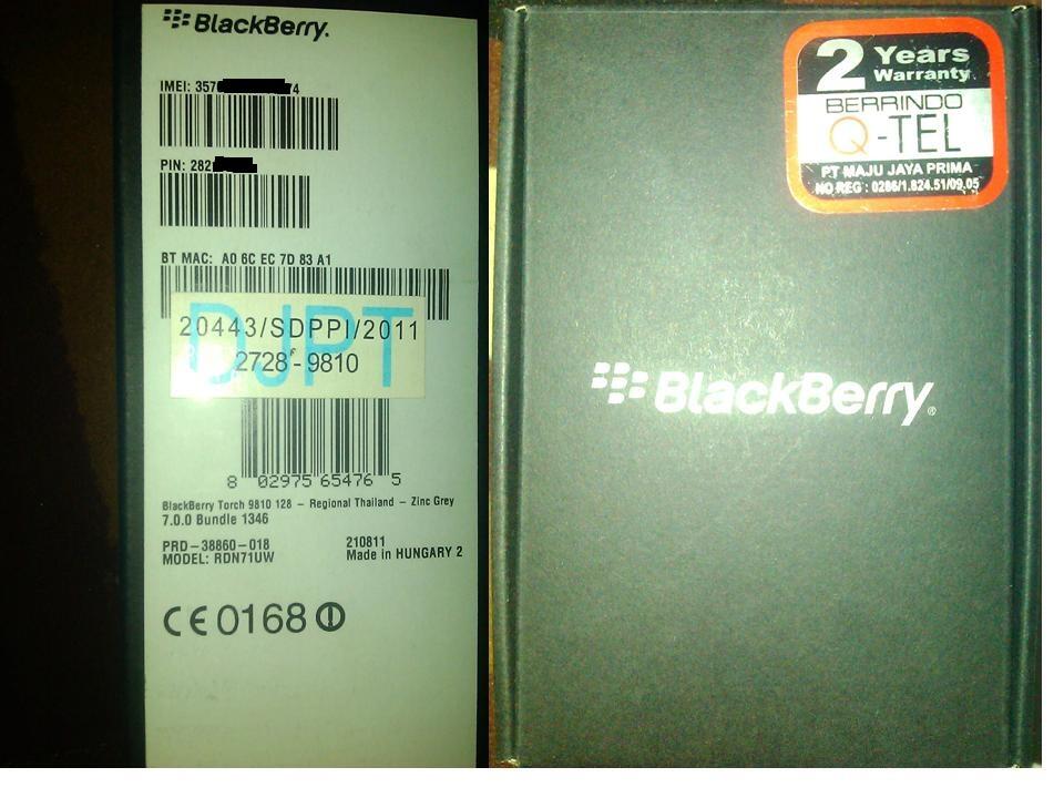 BB TORCH2 9810 JENNING 20 bln garansi mulussssssss