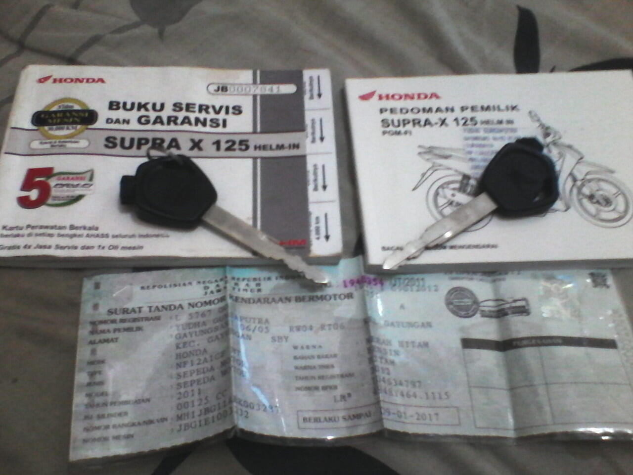HONDA SUPRA X 125 HELM IN FI SURABAYA