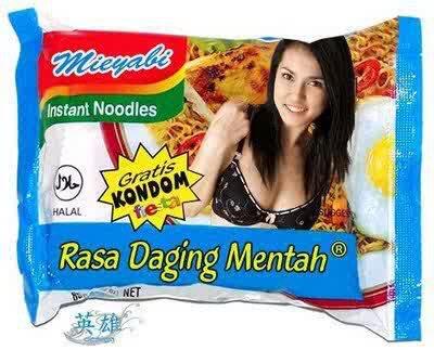 nih gan indomie produk jepang udah promosi di indonesia