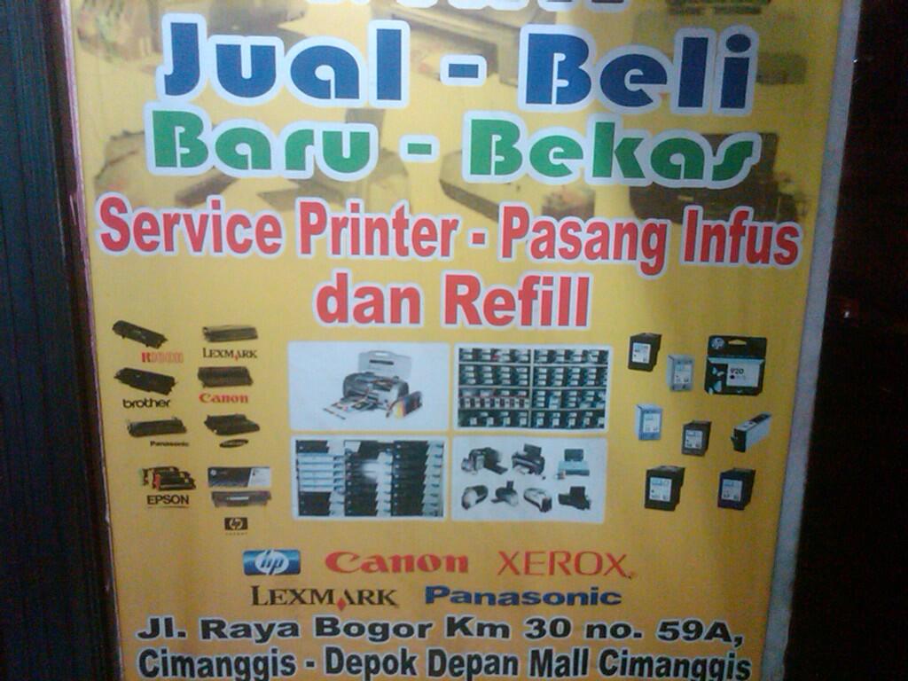 jasa infus murah,isi ulang toner/tinta bergaransi & compatible