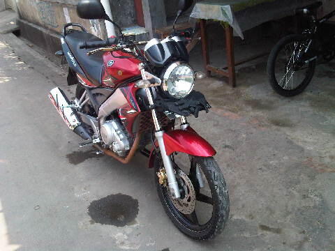 yamaha vixion red des 2009 mumer banyak bonus