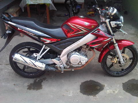 yamaha vixion red des 2009 mumer banyak bonus